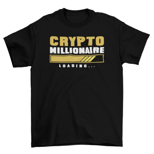 Camiseta "Crypto millionaire loading"