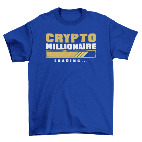 Camiseta "Crypto millionaire loading"