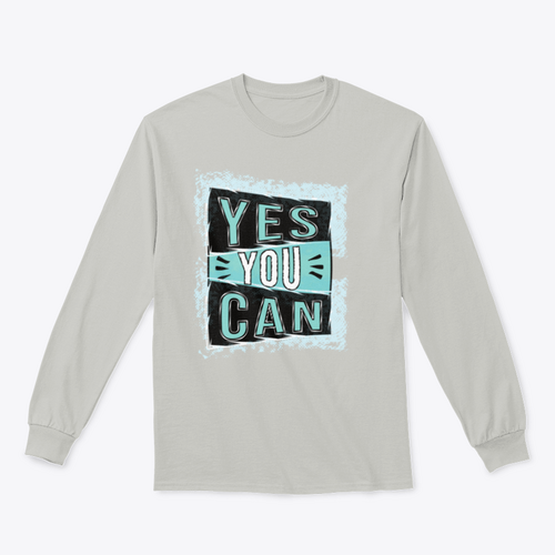 ¡Sí, puedes! Diseño de cita inspiradora para sudadera