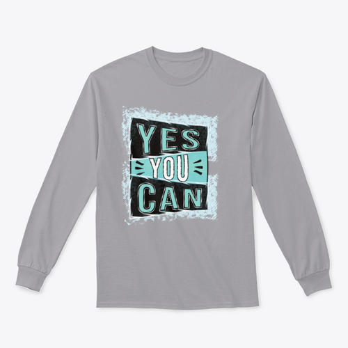 ¡Sí, puedes! Diseño de cita inspiradora para sudadera