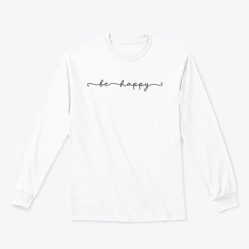 Sudadera con diseño Be Happy