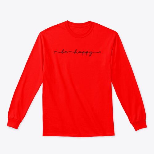 Sudadera con diseño Be Happy
