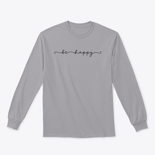 Sudadera con diseño Be Happy