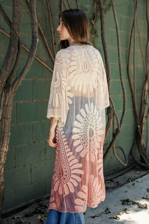 Kimono Ombre Bohemian Lace