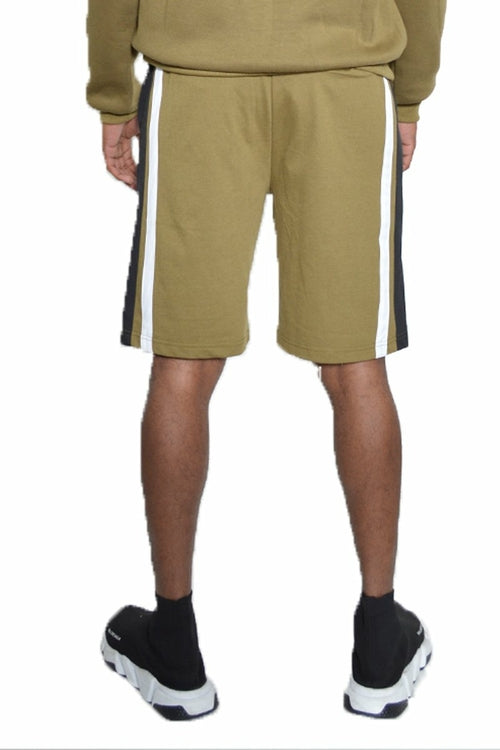 PANTALONES CORTOS DE RAYAS DE FELPA FRANCESA