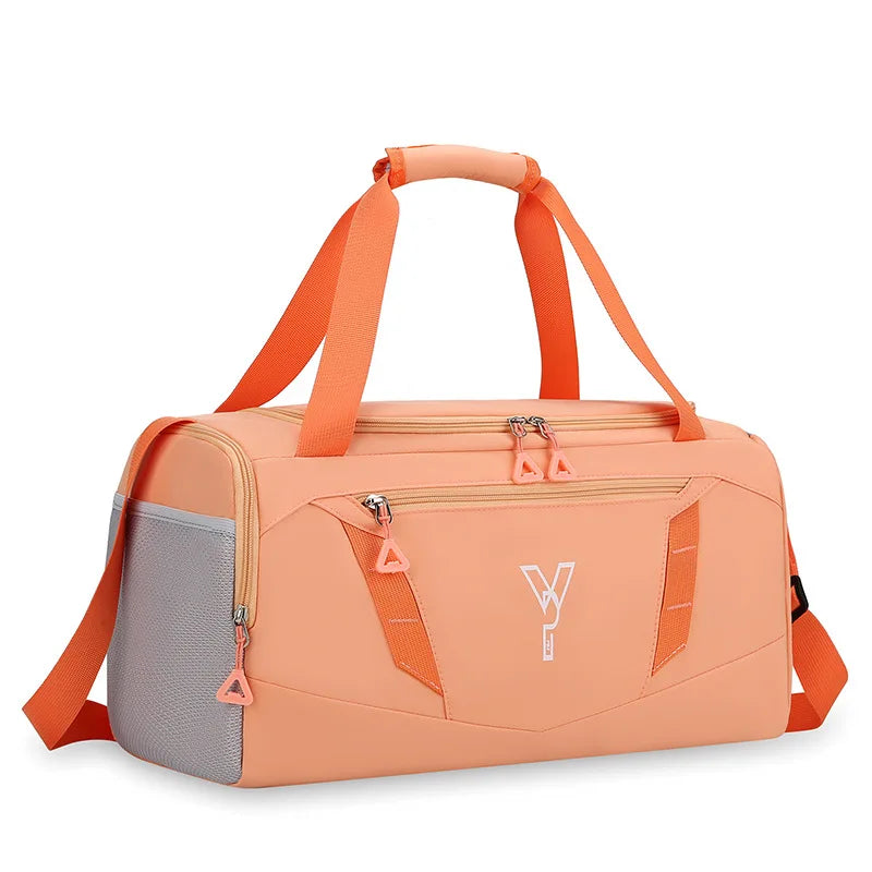 Bolso de gimnasio deportivo para mujer, bolsa de entrenamiento de fitness impermeable, bolsa de natación seca y húmeda con zapatos, bolsillo, equipaje de viaje, bolsas de hombro