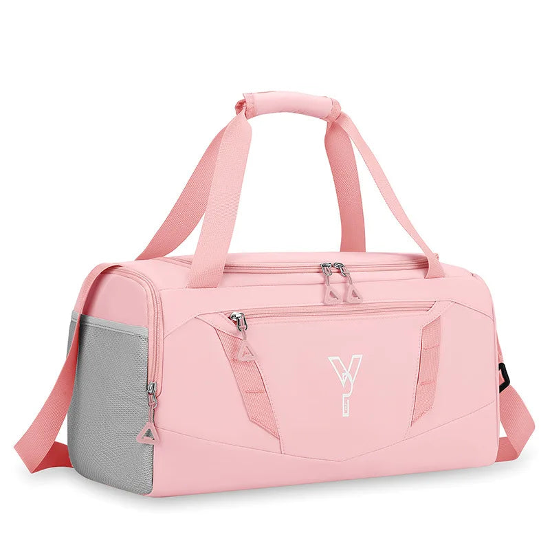 Bolso de gimnasio deportivo para mujer, bolsa de entrenamiento de fitness impermeable, bolsa de natación seca y húmeda con zapatos, bolsillo, equipaje de viaje, bolsas de hombro