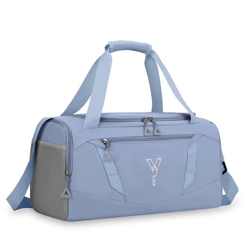 Bolso de gimnasio deportivo para mujer, bolsa de entrenamiento de fitness impermeable, bolsa de natación seca y húmeda con zapatos, bolsillo, equipaje de viaje, bolsas de hombro