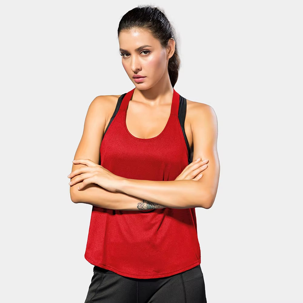 Women'S Gym Tops Black Sleeveless Yoga Tops Ladies Gym Shirts Gym Vests Running Workout Boxing Letter Tops Backless Shirts