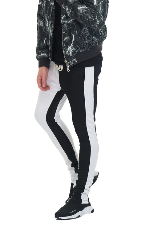 PANTALONES DE CALLE DE CORTE - BK/BLANCO