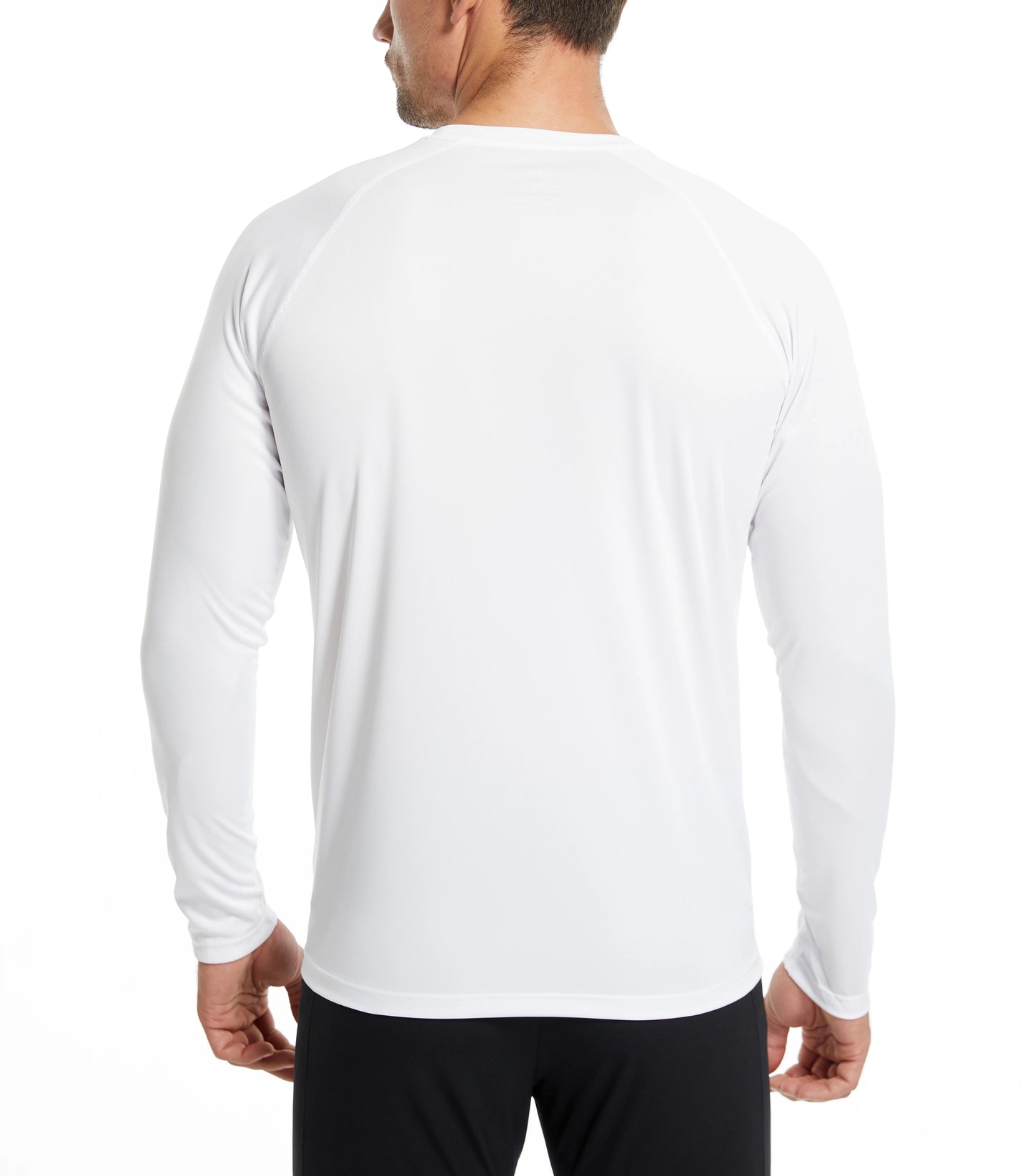 Camiseta ligera de manga larga para hombre UPF 50+ Rash Guards de buceo Protección UV Camiseta ligera de corte holgado Natación de secado rápido Camiseta de surf