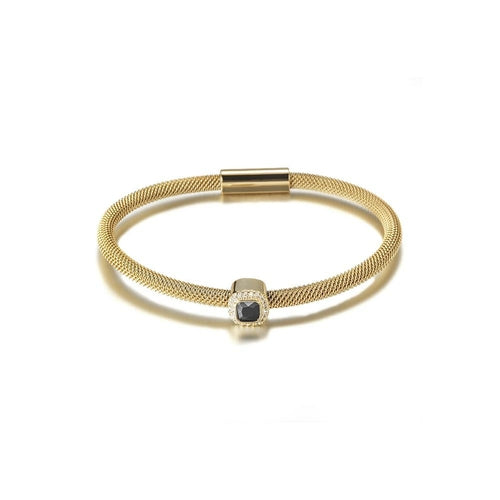 Brazalete de halo CZ de corte brillante