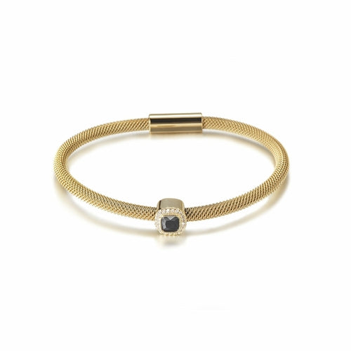 Brazalete de halo CZ de corte brillante