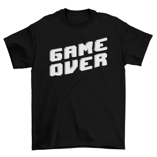Camiseta Game over Gamer Unisex