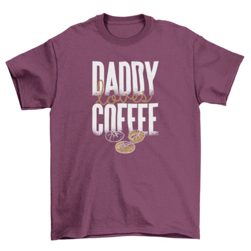 Sketchy Wake Coffee Beans Love Quote "A papá le encanta el café"