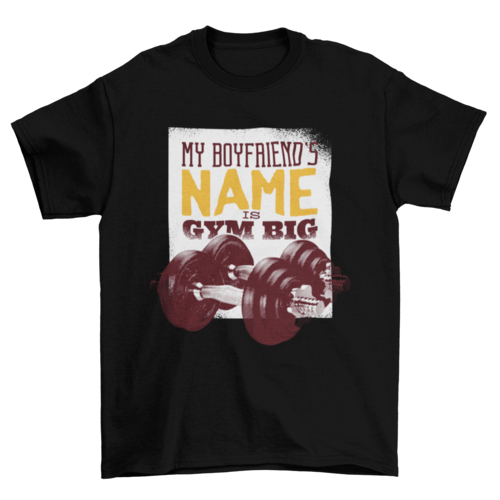 Playera Gym Big Boyfriend