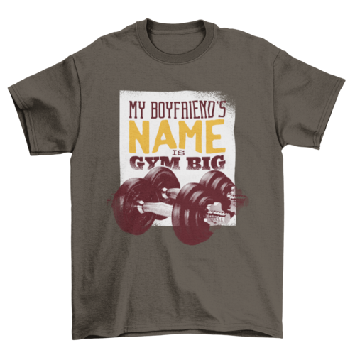 Playera Gym Big Boyfriend