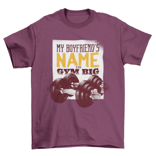 Playera Gym Big Boyfriend