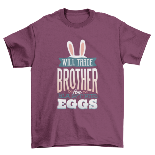 Playera con diseño Trade Brother for Eggs