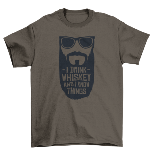 Camiseta de whisky para beber