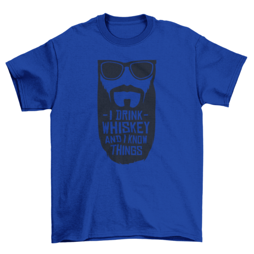 Camiseta de whisky para beber