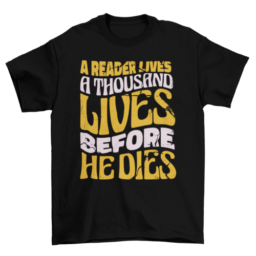Camiseta de la vida del lector