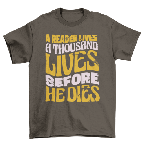 Camiseta de la vida del lector