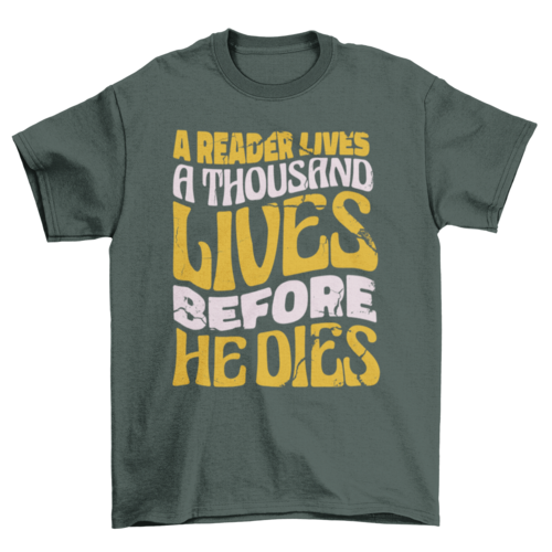Camiseta de la vida del lector