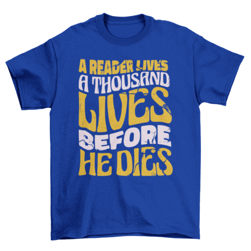 Camiseta de la vida del lector