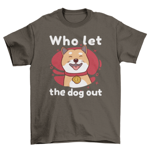 Playera Dogecoin collar dog