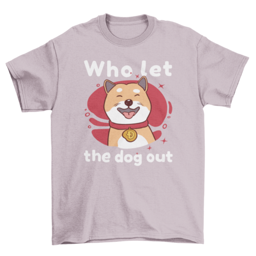 Playera Dogecoin collar dog