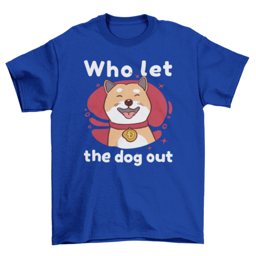 Playera Dogecoin collar dog