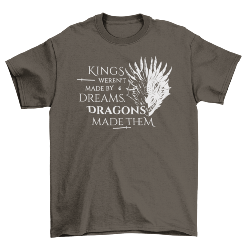Camiseta de citas de dragones y reyes