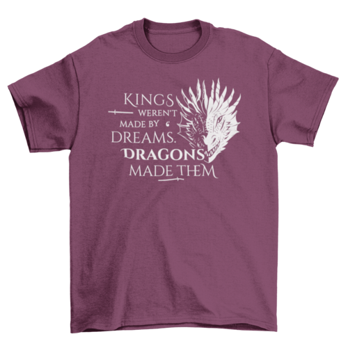 Camiseta de citas de dragones y reyes