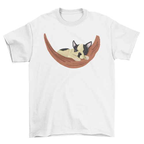 Camiseta Bulldog sleeping on hammock