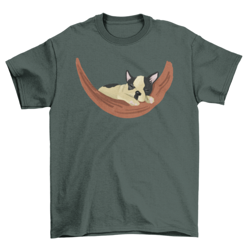 Camiseta Bulldog sleeping on hammock
