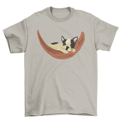 Camiseta Bulldog sleeping on hammock