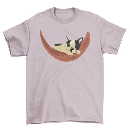 Camiseta Bulldog sleeping on hammock