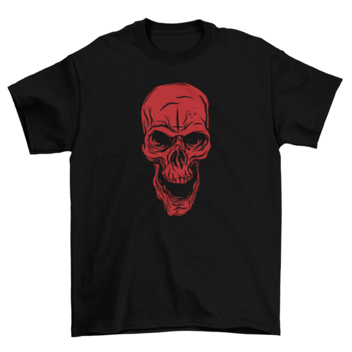 Playera Angry red skull