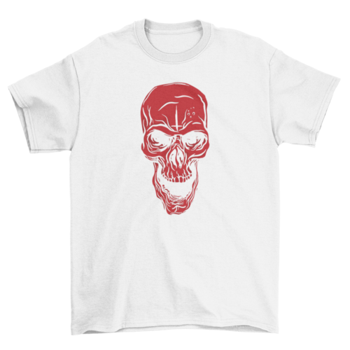 Playera Angry red skull