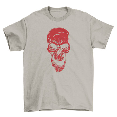 Playera Angry red skull