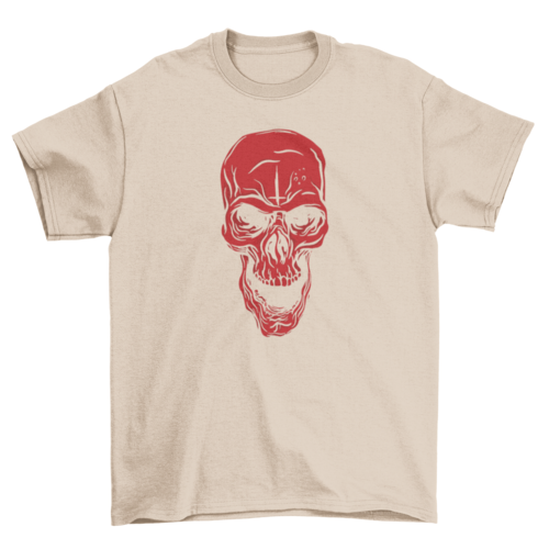 Playera Angry red skull