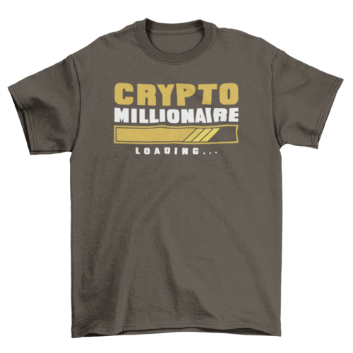 Camiseta "Crypto millionaire loading"