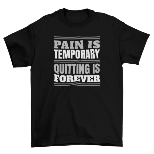 Camiseta de cita motivacional de ejercicio de gimnasio