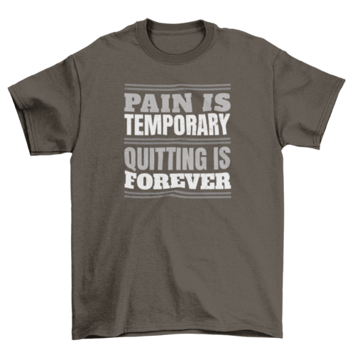 Camiseta de cita motivacional de ejercicio de gimnasio