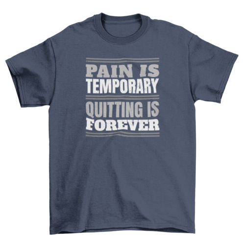 Camiseta de cita motivacional de ejercicio de gimnasio