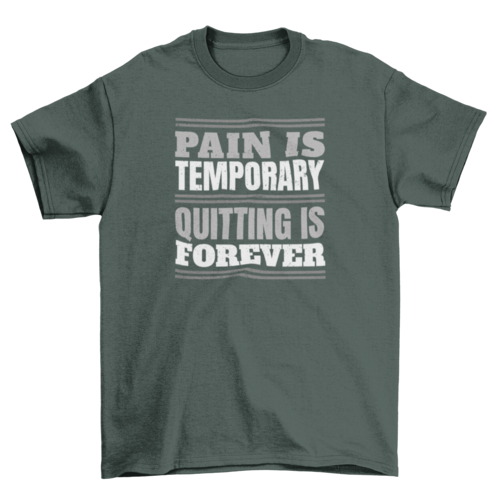 Camiseta de cita motivacional de ejercicio de gimnasio