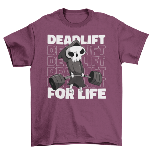 Camisa Deadlift for life weightlifting