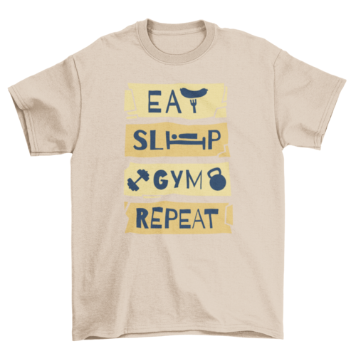 Playera Rutina de gimnasio