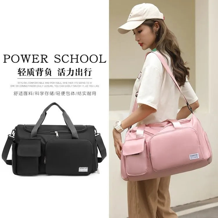 Bolsa de deporte para mujer, fitness seco, mojado, separación, natación, entrenamiento, equipaje multifunción para hombres, bolsa de viaje de un hombro